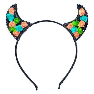 Art Deco Bling Horns Headband